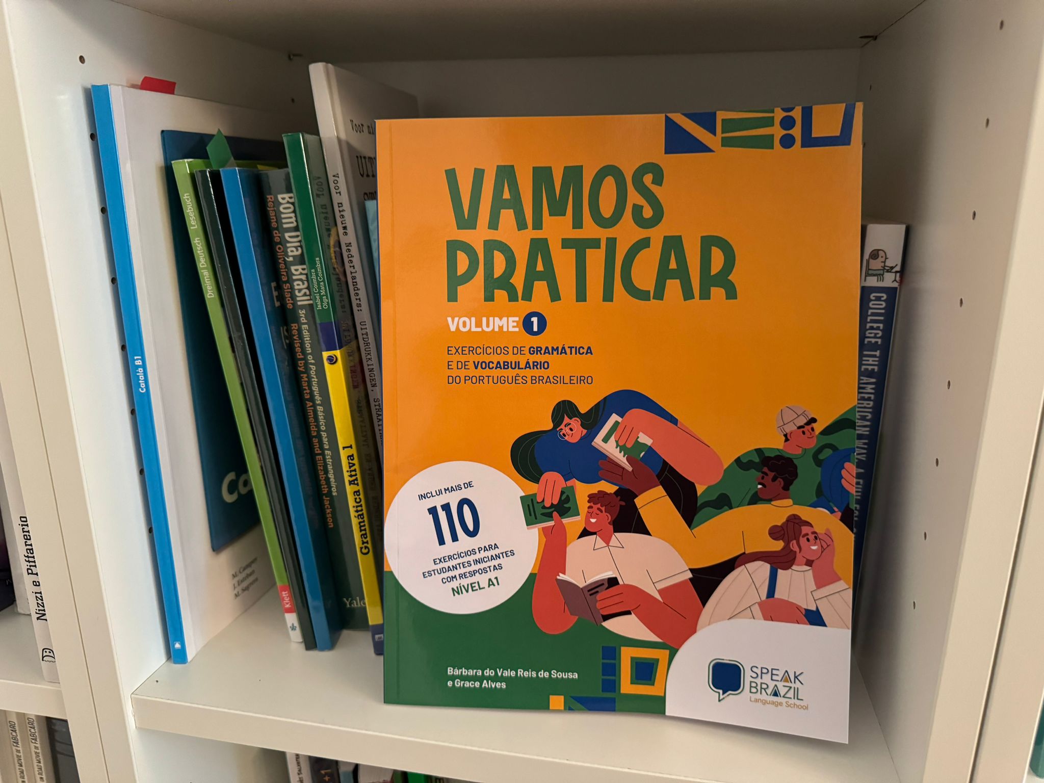 Photo of the book on Nicolas' bookshelf in Munich!