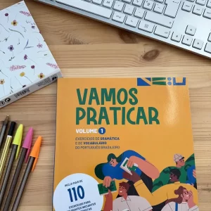Vamos Praticar exercise book. Portuguese book for adults, basic level.